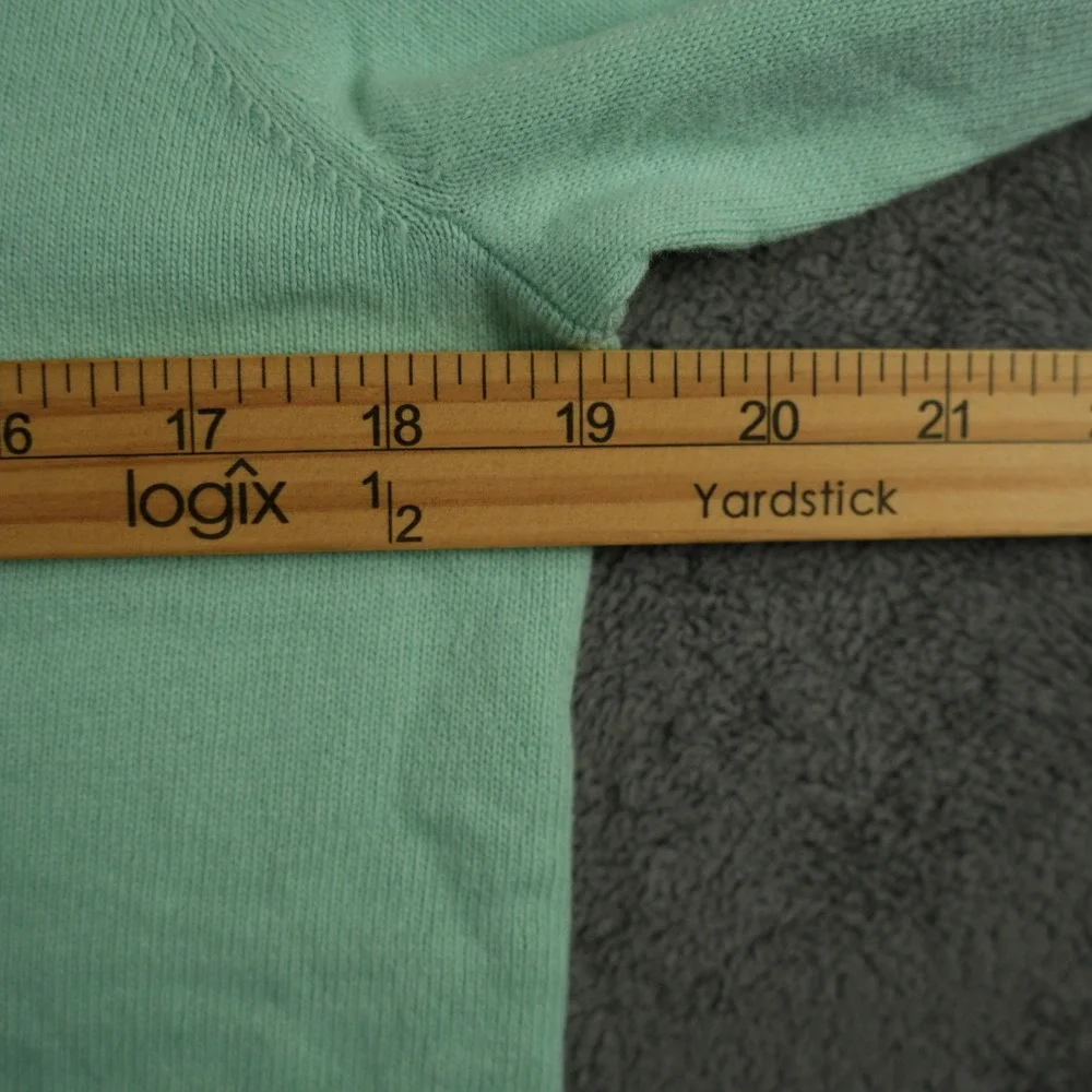 J.Crew Sweater Women XS Green V-Neck Tunic Wool Blend Long Sleeve Easter Color